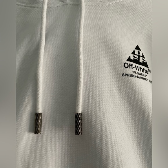 Off-white hoodie with design on back - Picture 3 of 9